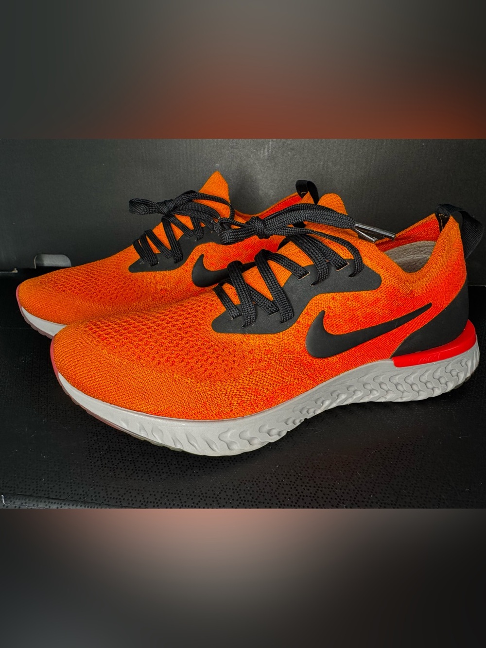 Nike Epic React Flyknit WMNS US SIZE 9 copper flash black excellent condition